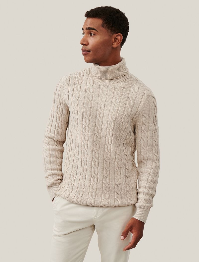 Cavallaro Marzano Roll Neck Beige - Größe XL günstig online kaufen