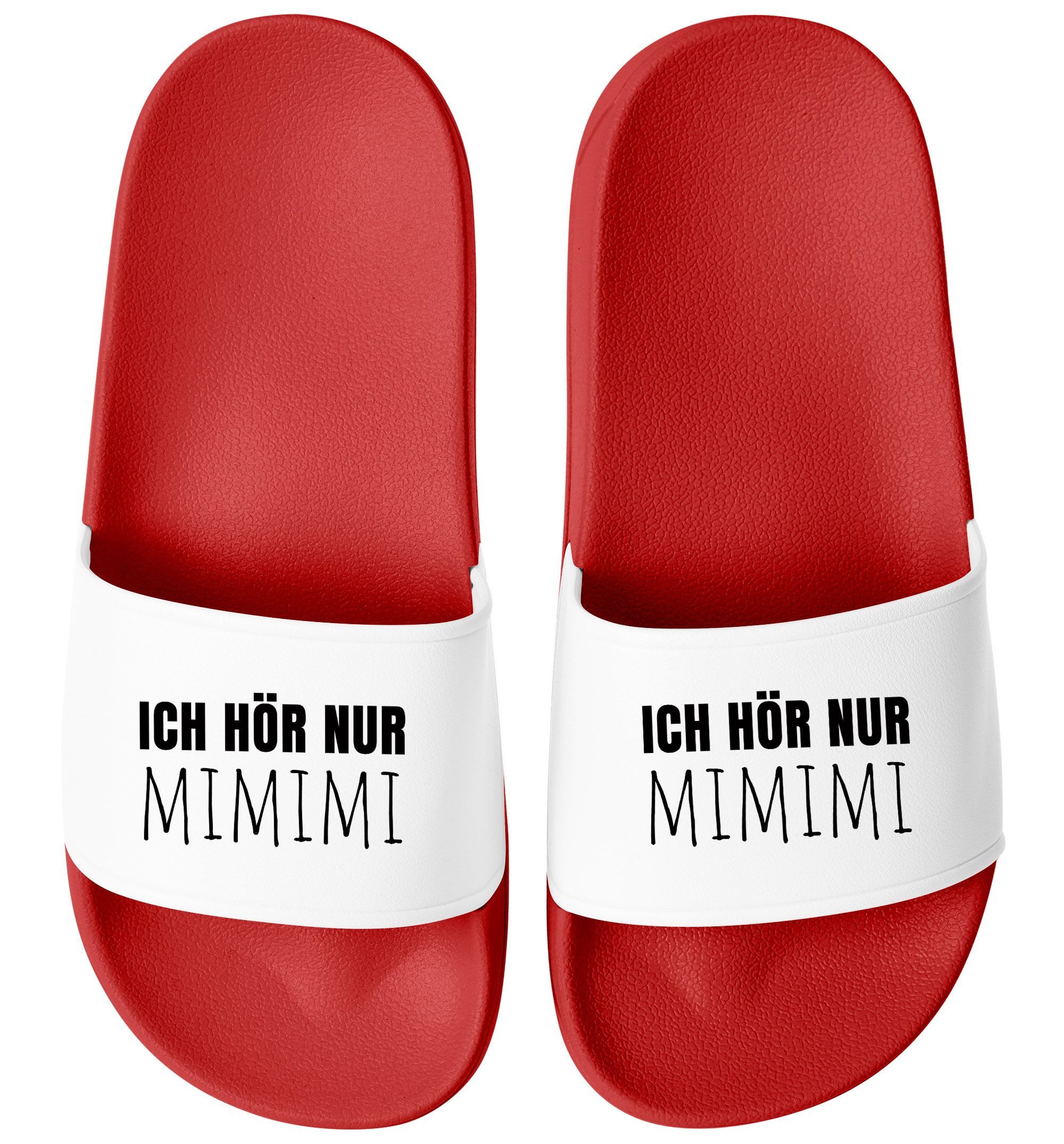 MoonWorks Badeschlappen mit Spruch Lustig Mimimi günstig online kaufen