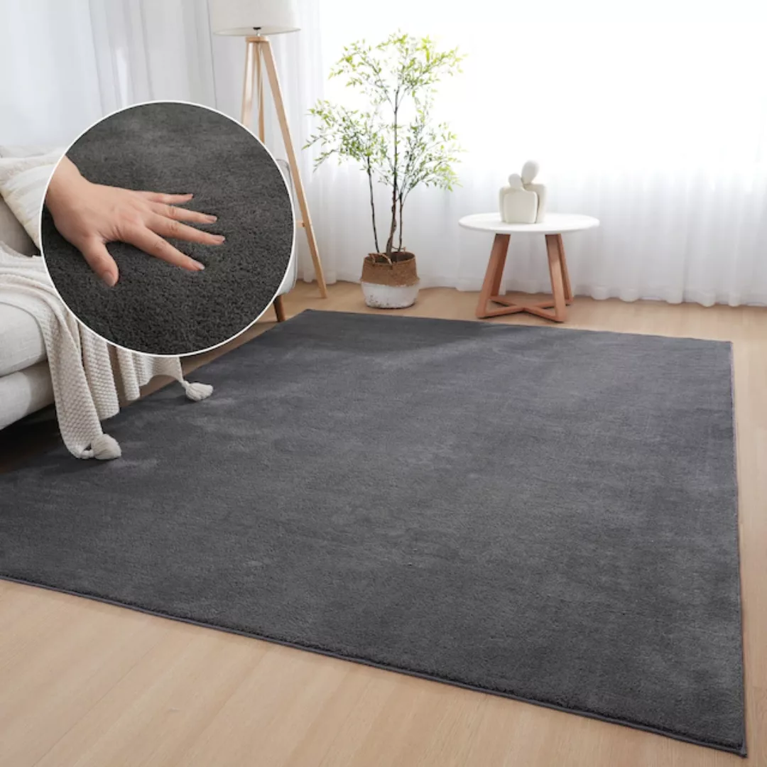 my home Teppich Cali light, Kunstfellteppich, günstig online kaufen