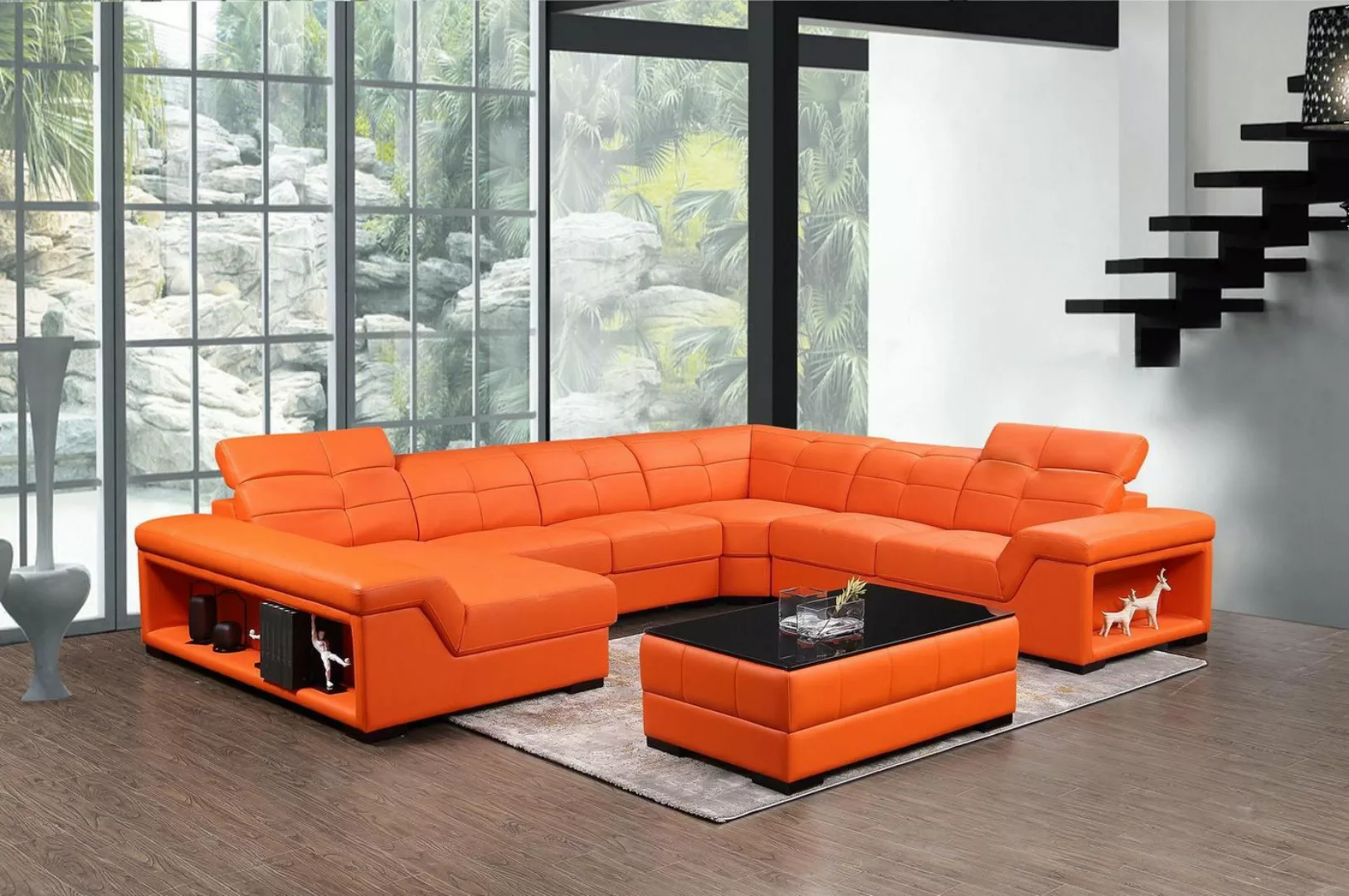 Xlmoebel Sofa Neue Designer-Wohnlandschaft in U-Form mit XXL-Abmessungen, E günstig online kaufen