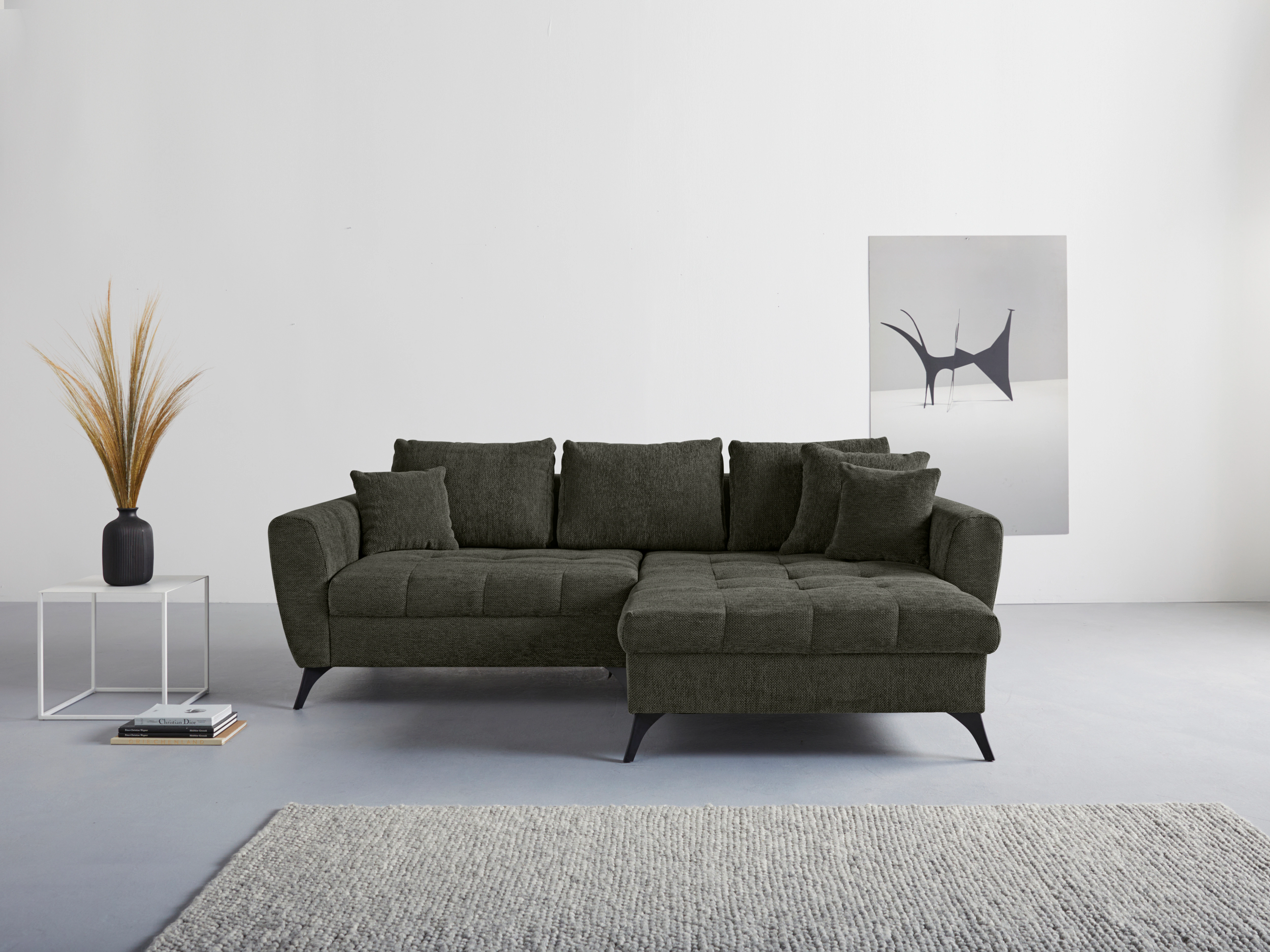 INOSIGN Ecksofa "Lörby L-Form", Belastbarkeit bis 140kg pro Sitzplatz, auch günstig online kaufen