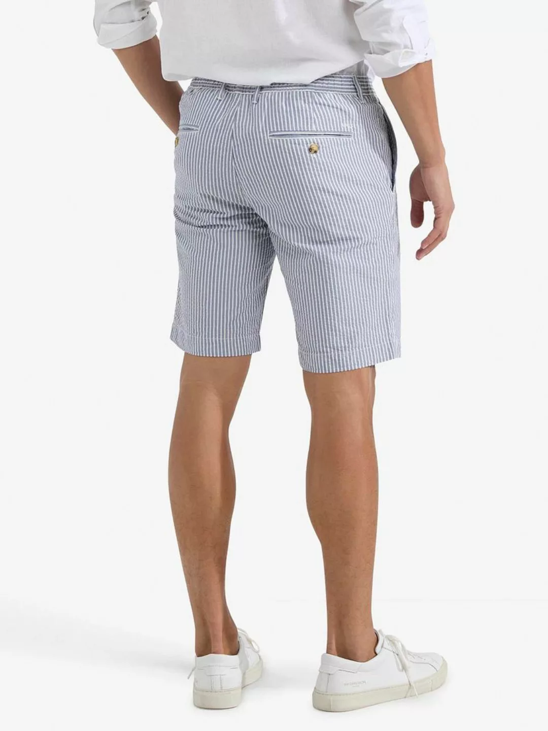 McGregor Shorts Striped Seersucker Medium Blue - Größe 31 günstig online kaufen