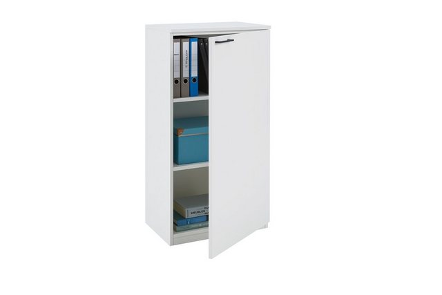 boho office® Aktenschrank be.smart 60 cm breit Tür rechts in weiß mit schwa günstig online kaufen