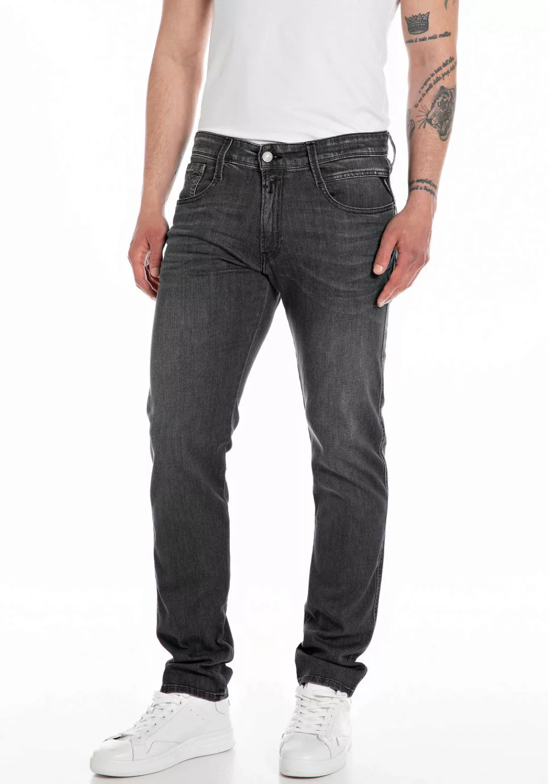 Replay Slim-fit-Jeans ANBASS HYPERFLEX BIO günstig online kaufen