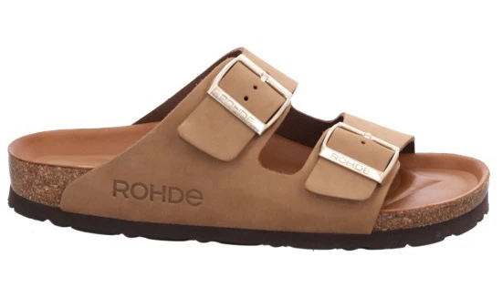 Rohde Pantolette "Alba", Keilabsatz, Sommerschuh, Hausschuh mit zwei Schnal günstig online kaufen