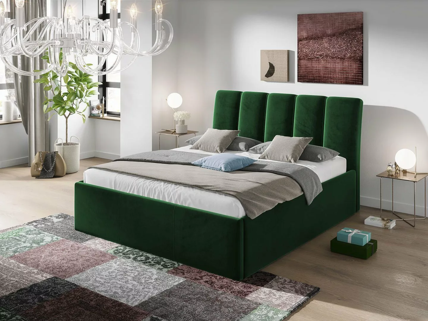 MIRJAN24 Polsterbett Sensi (Bettkasten + Gasdruckfedern), Doppelbett, Bett günstig online kaufen