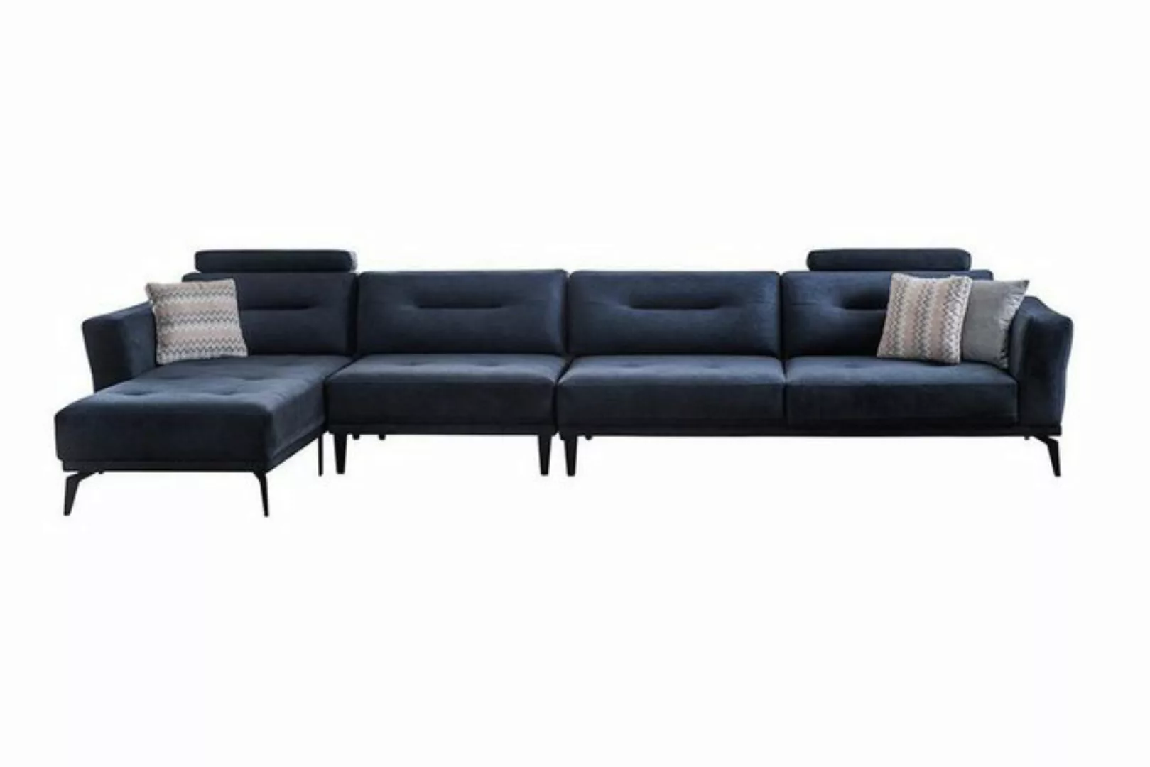 Xlmoebel Ecksofa Hochwertiges Ecksofa für das Wohnzimmer in Dunkelblau mit günstig online kaufen