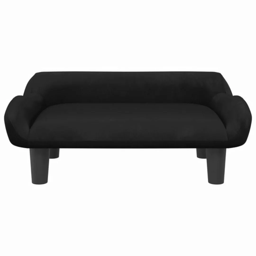 vidaXL Kindersofa Kindersofa Schwarz 70x40x24 cm Samt Kindercouch Kindermöb günstig online kaufen