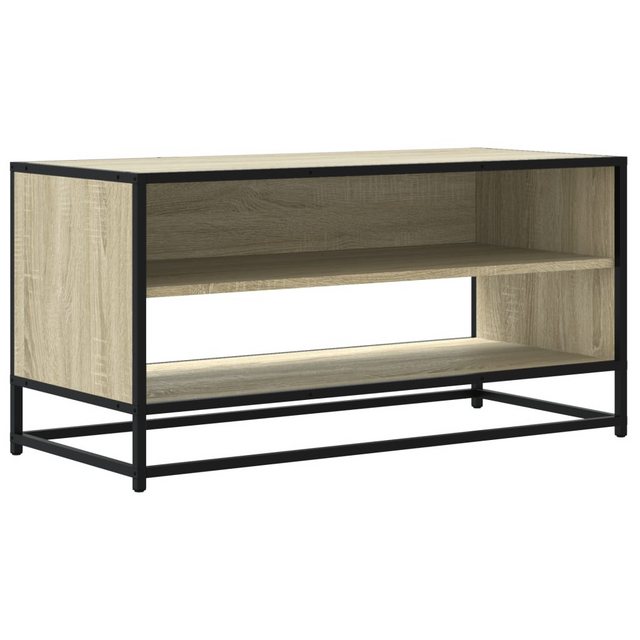 vidaXL TV-Schrank TV-Schrank Sonoma-Eiche 91x40x46 cm Holzwerkstoff und Met günstig online kaufen