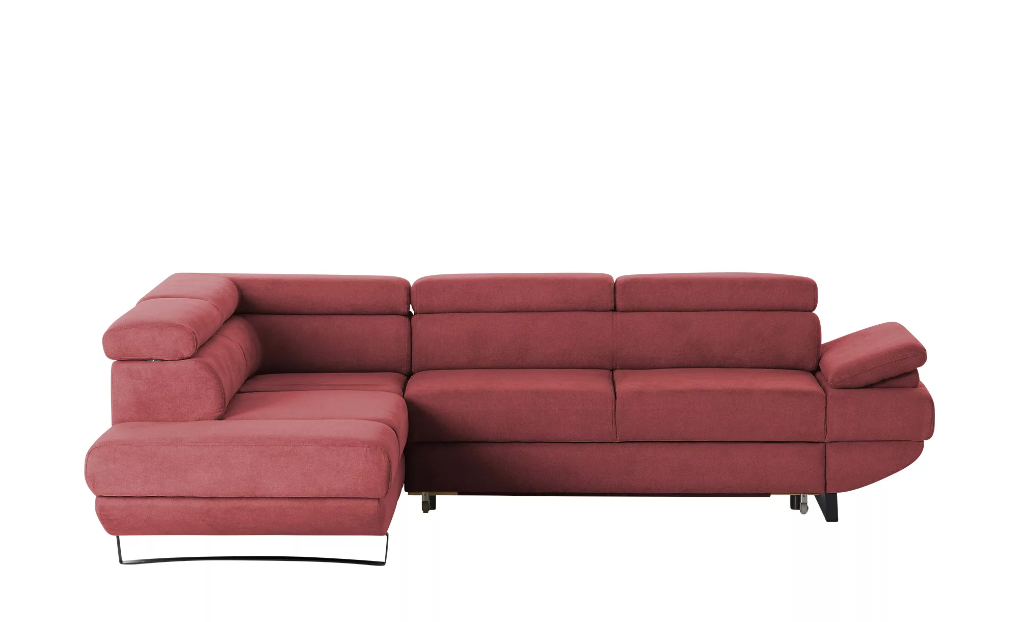 Ecksofa aus Mikrofaser Gio ¦ rot ¦ Maße (cm): B: 263 H: 74 T: 200 Polstermö günstig online kaufen