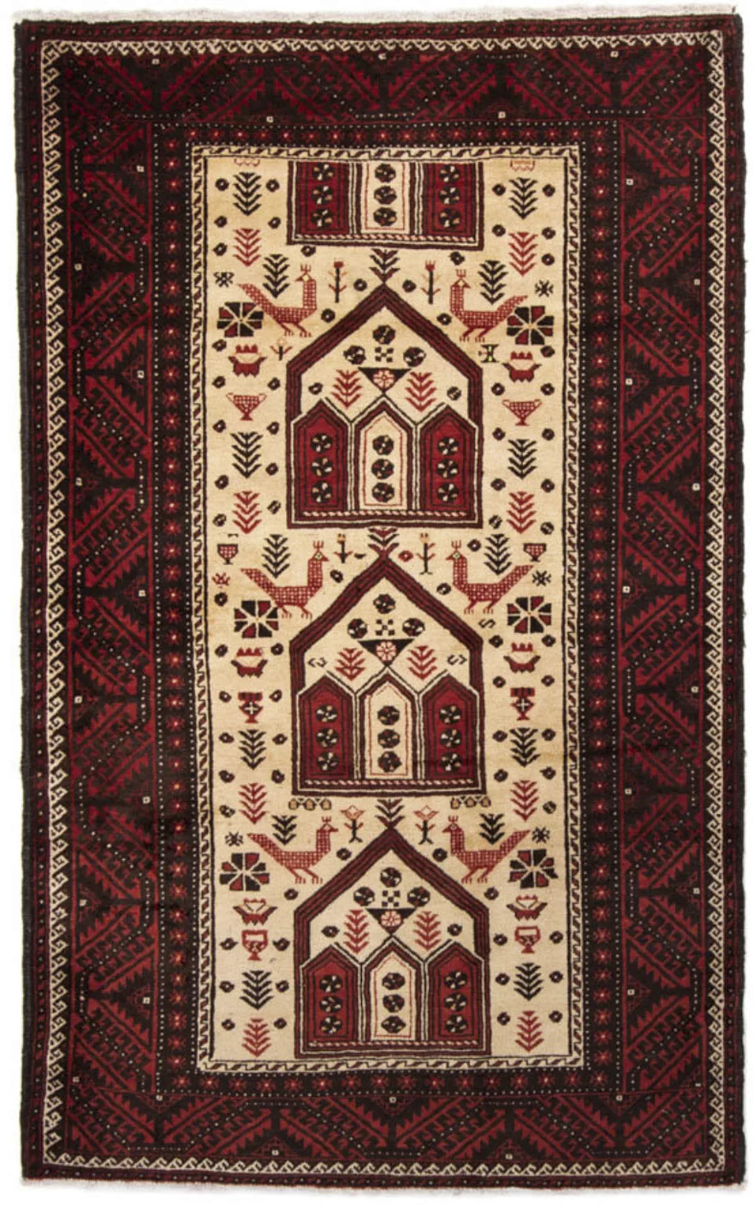 morgenland Wollteppich »Shiraz Figurativ Beige 198 x 121 cm«, rechteckig, H günstig online kaufen