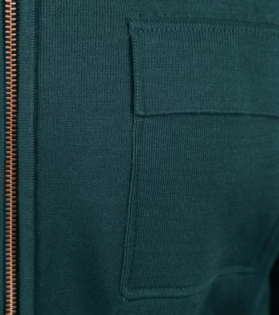 Blue Industry Strickjacke Brusttasche Dunkelgrün - Größe S günstig online kaufen