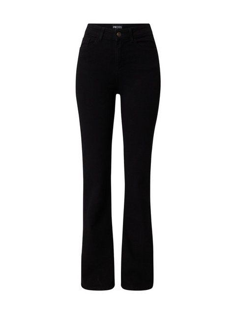 Pieces Peggy Flared Bl Vi Jeans Mit Hoher Taille XL Black günstig online kaufen