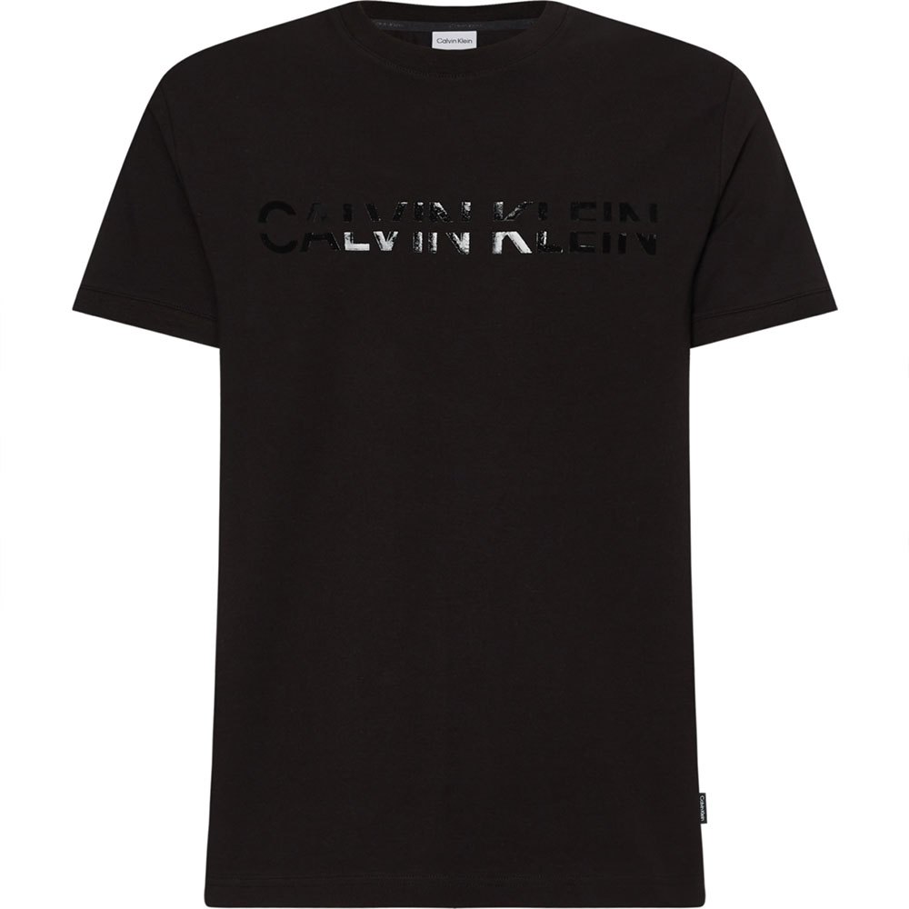 Calvin Klein Matt Shine Split Logo Kurzärmeliges T-shirt M Ck Black günstig online kaufen