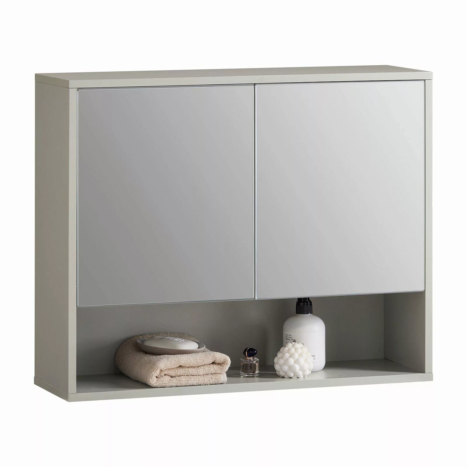 SoBuy Spiegelschrank BZR134 Hängeschrank Wandschrank Badschrank günstig online kaufen