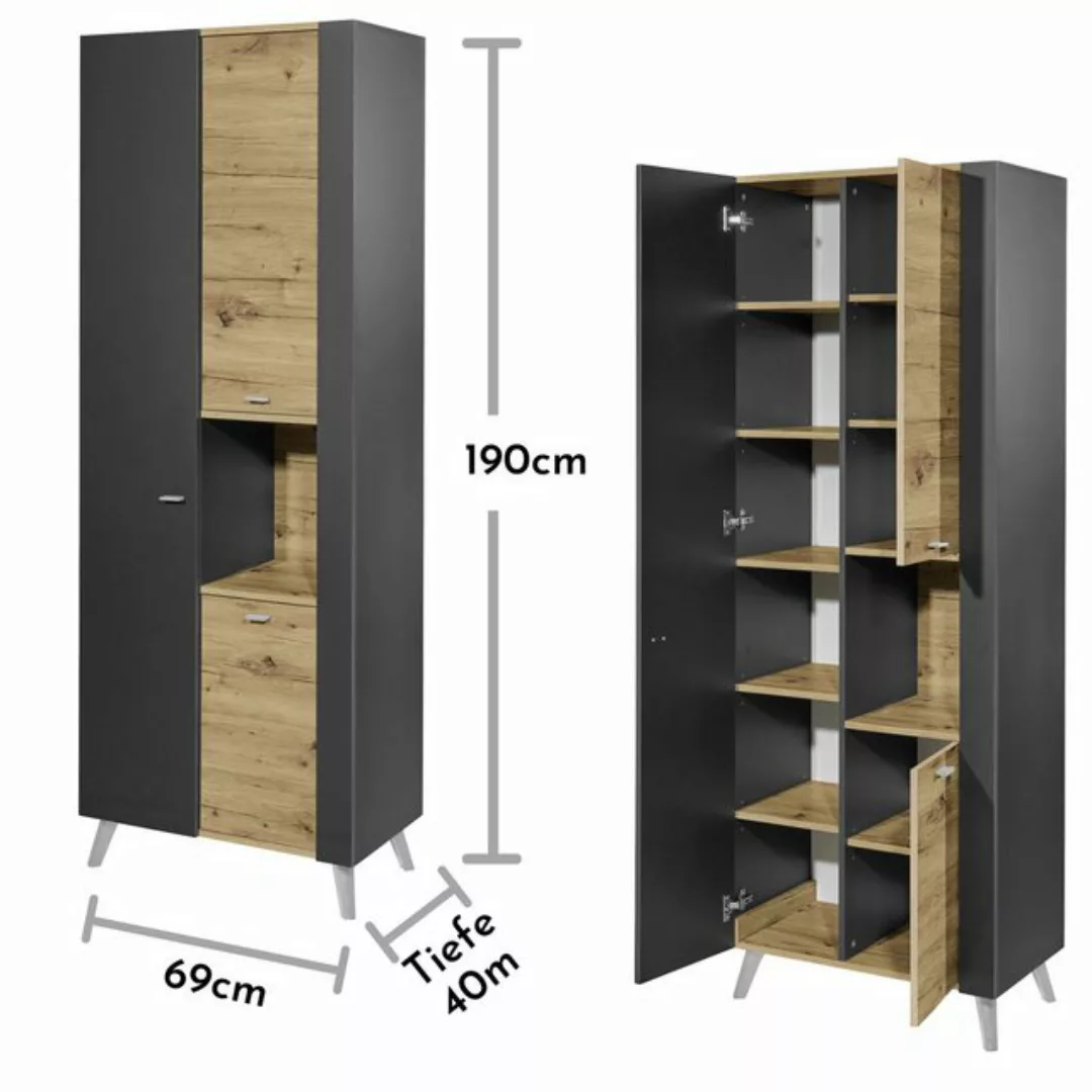 BEGA BBK Hochschrank 76 x 191 x 31 cm (B/H/T) günstig online kaufen