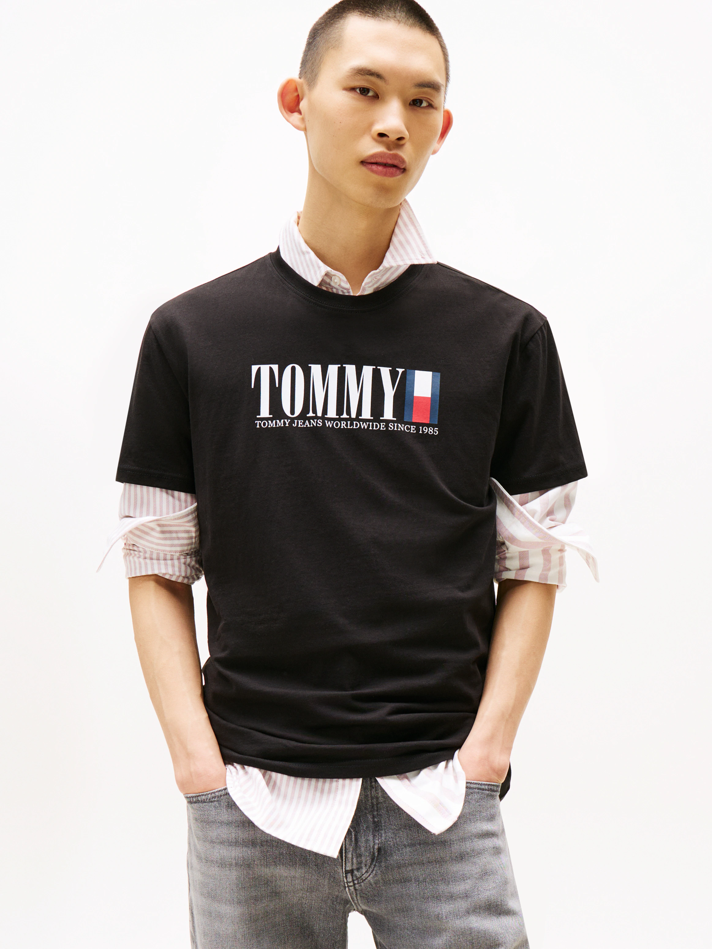 Tommy Jeans T-Shirt "TJM REG TOMMY DNA FLAG TEE EXT" günstig online kaufen