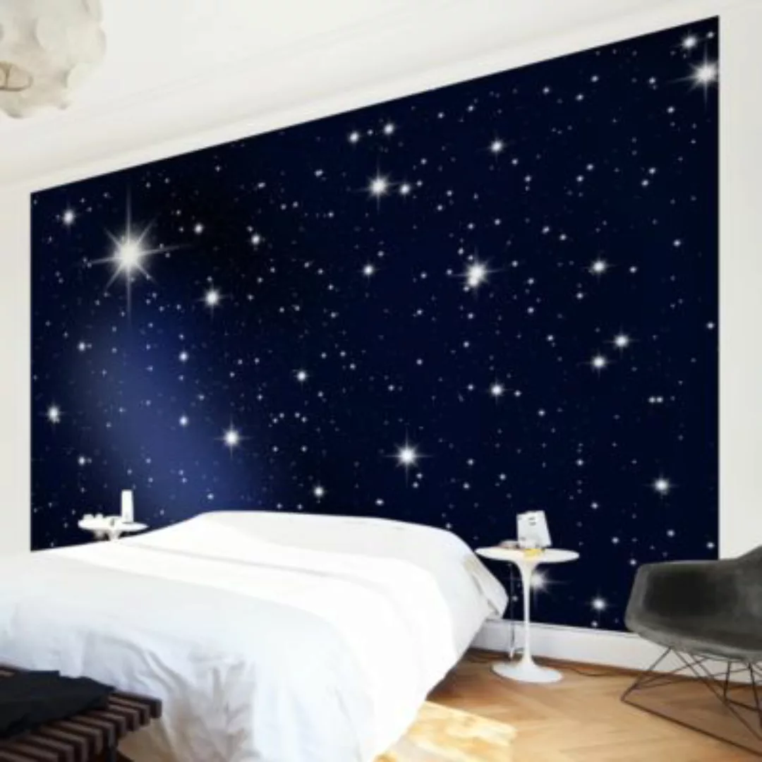 Bilderwelten Fototapete Stars blau Gr. 480 x 320 günstig online kaufen