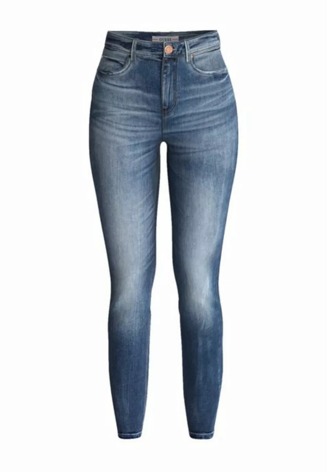 Guess 5-Pocket-Jeans Jeans Skinny-Fit-Jeans CARRIE MID mit Label-Patch (1-t günstig online kaufen