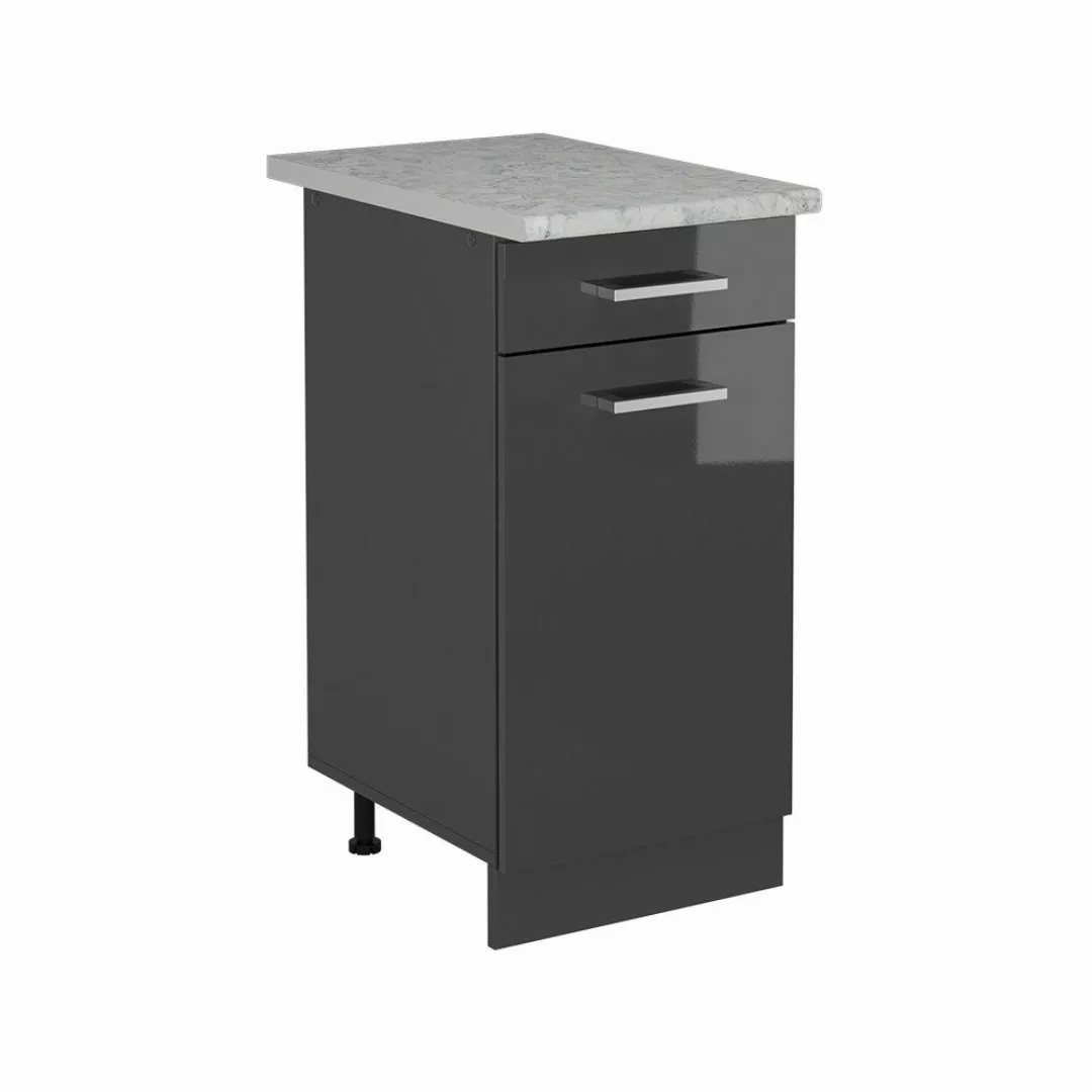 Vicco Unterschrank R-Line, Anthrazit Hochglanz/Anthrazit, 40 günstig online kaufen