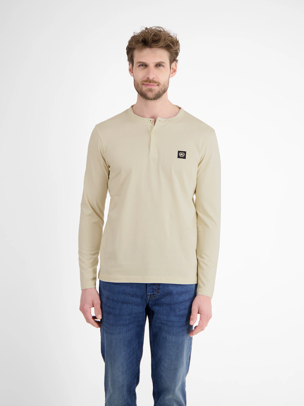 LERROS Sweatshirt "LERROS Serafino-Langarmshirt für Herren" günstig online kaufen