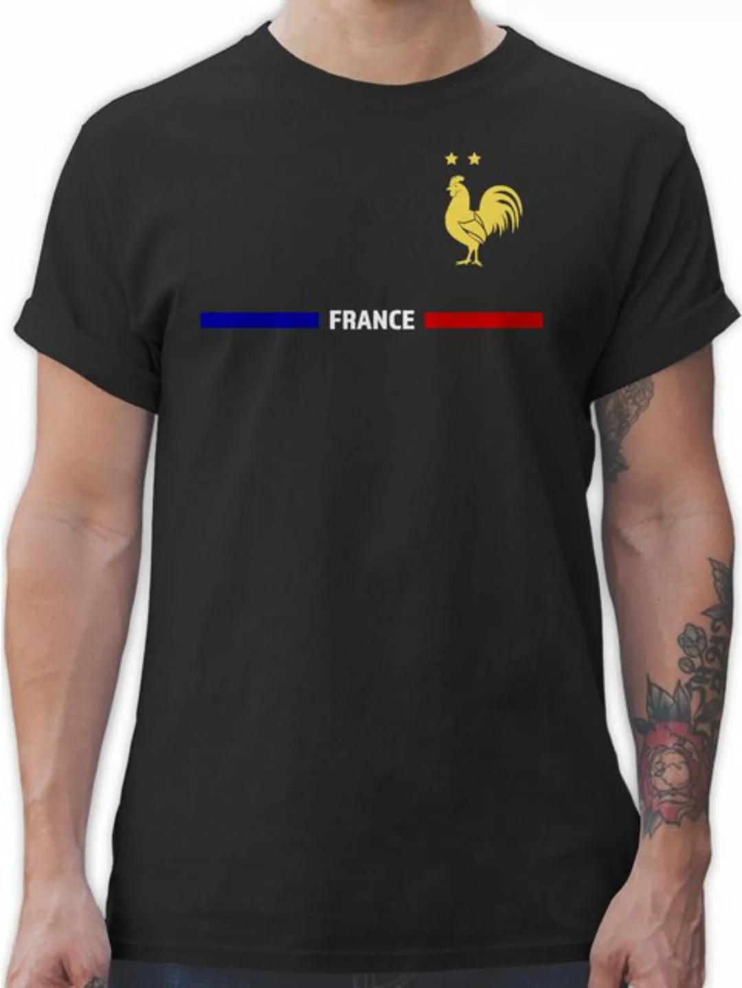 Shirtracer T-Shirt Frankreich Trikot Wappen, France mit Stolz, Französische günstig online kaufen