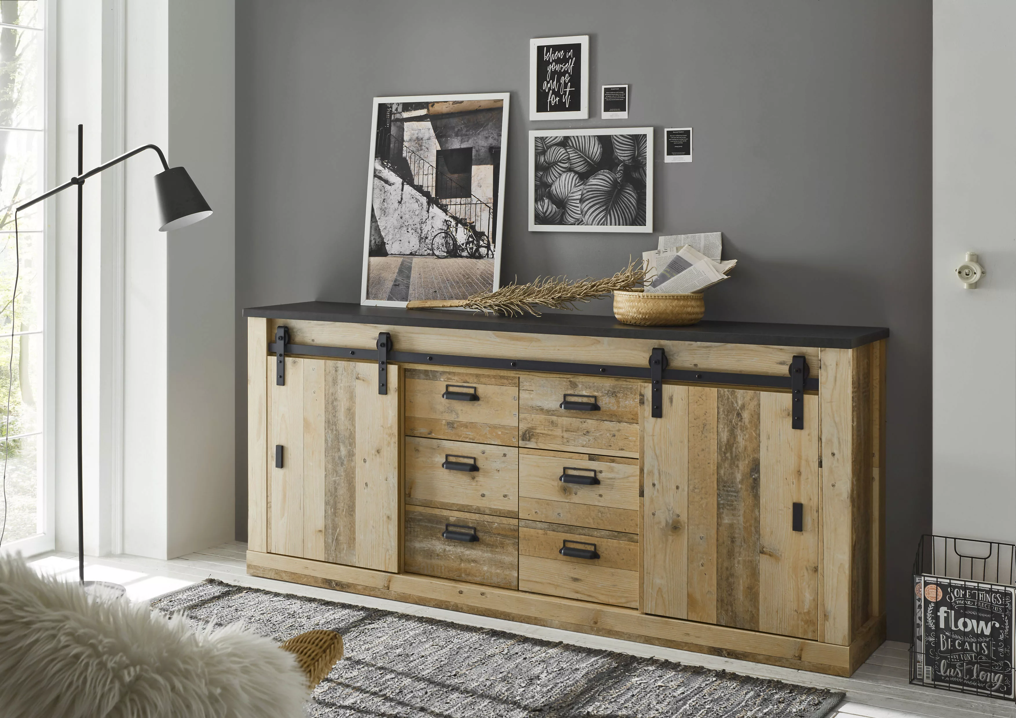 Home affaire Sideboard "SHERWOOD" günstig online kaufen