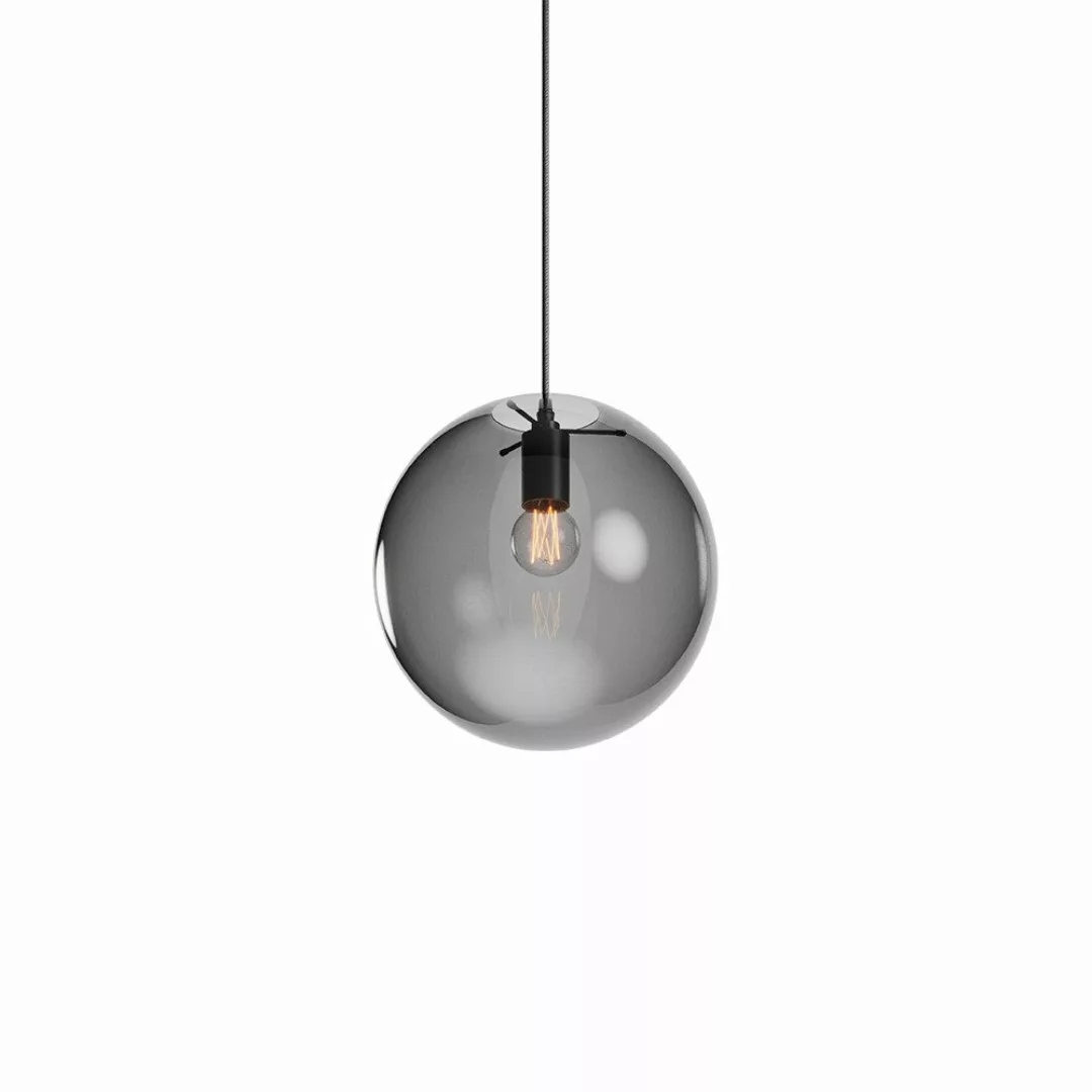 s.luce Pendelleuchte Hängeleuchte Orb Glaskugel Schwarz, günstig online kaufen