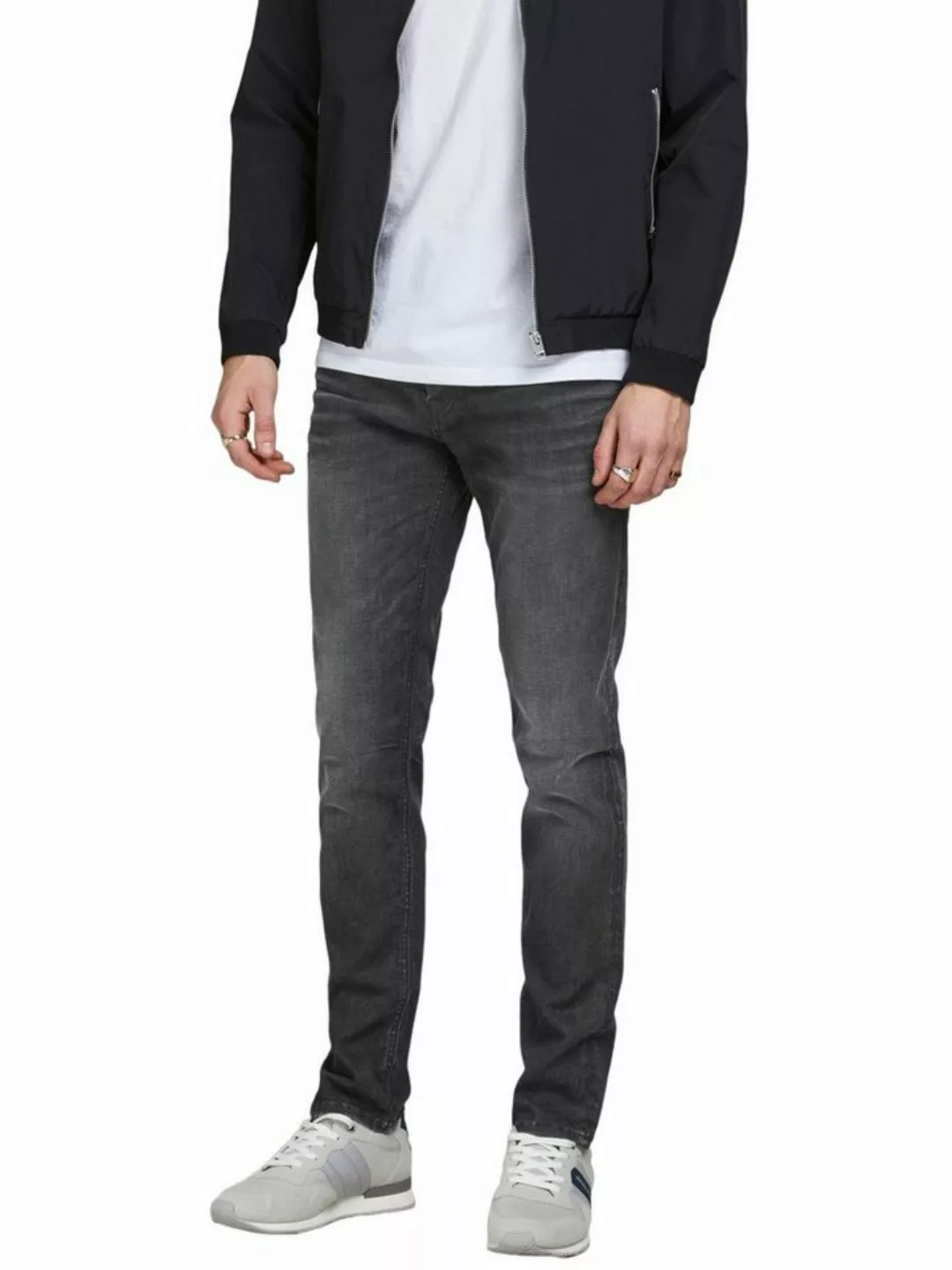 Jack & Jones Herren Jeans JJITIM JJORIGINAL JOS 119 - Slim Fit - Grau - Gre günstig online kaufen