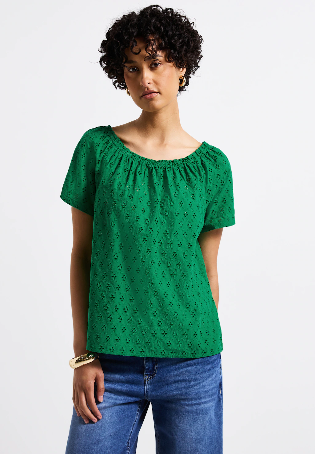 STREET ONE Carmenbluse, aus reiner Baumwolle günstig online kaufen