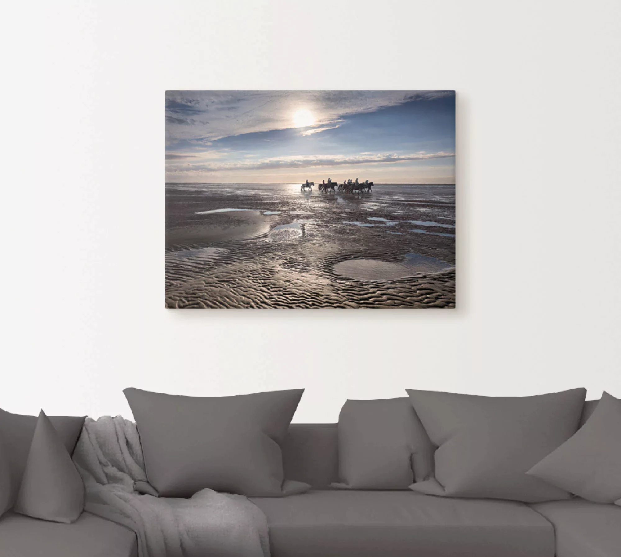 Artland Leinwandbild "Freiheit am Meer", Strand, (1 St.), auf Keilrahmen ge günstig online kaufen