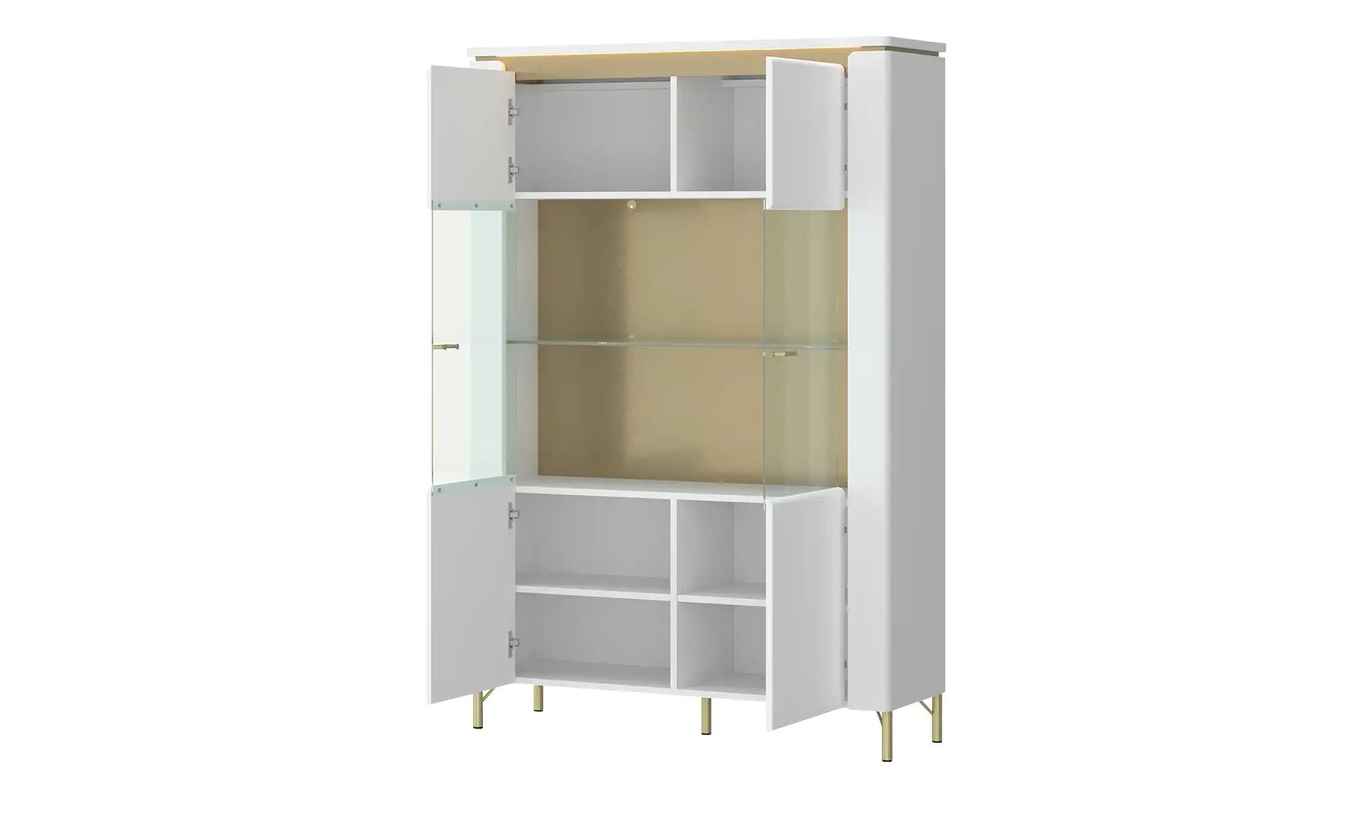 Vitrine mit Softclose Losini ¦ weiß ¦ Maße (cm): B: 110 H: 169 T: 40.0 Schr günstig online kaufen