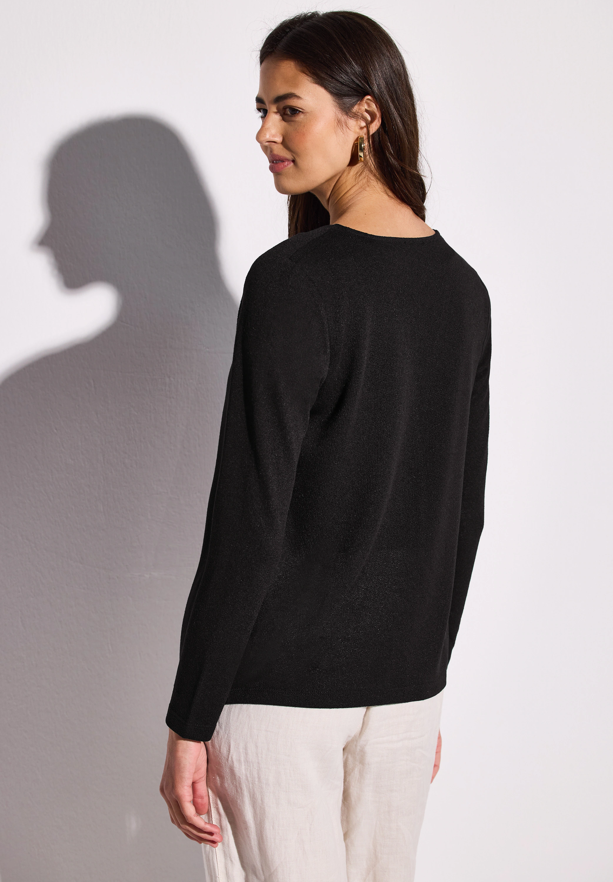 STREET ONE Shirtjacke "NETTE", im Strick Look günstig online kaufen