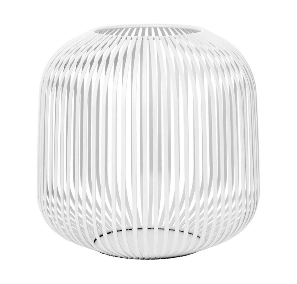 LITO - Laterne und Windlicht M | Ø 27 cm, H 27,5 cm Weiß günstig online kaufen