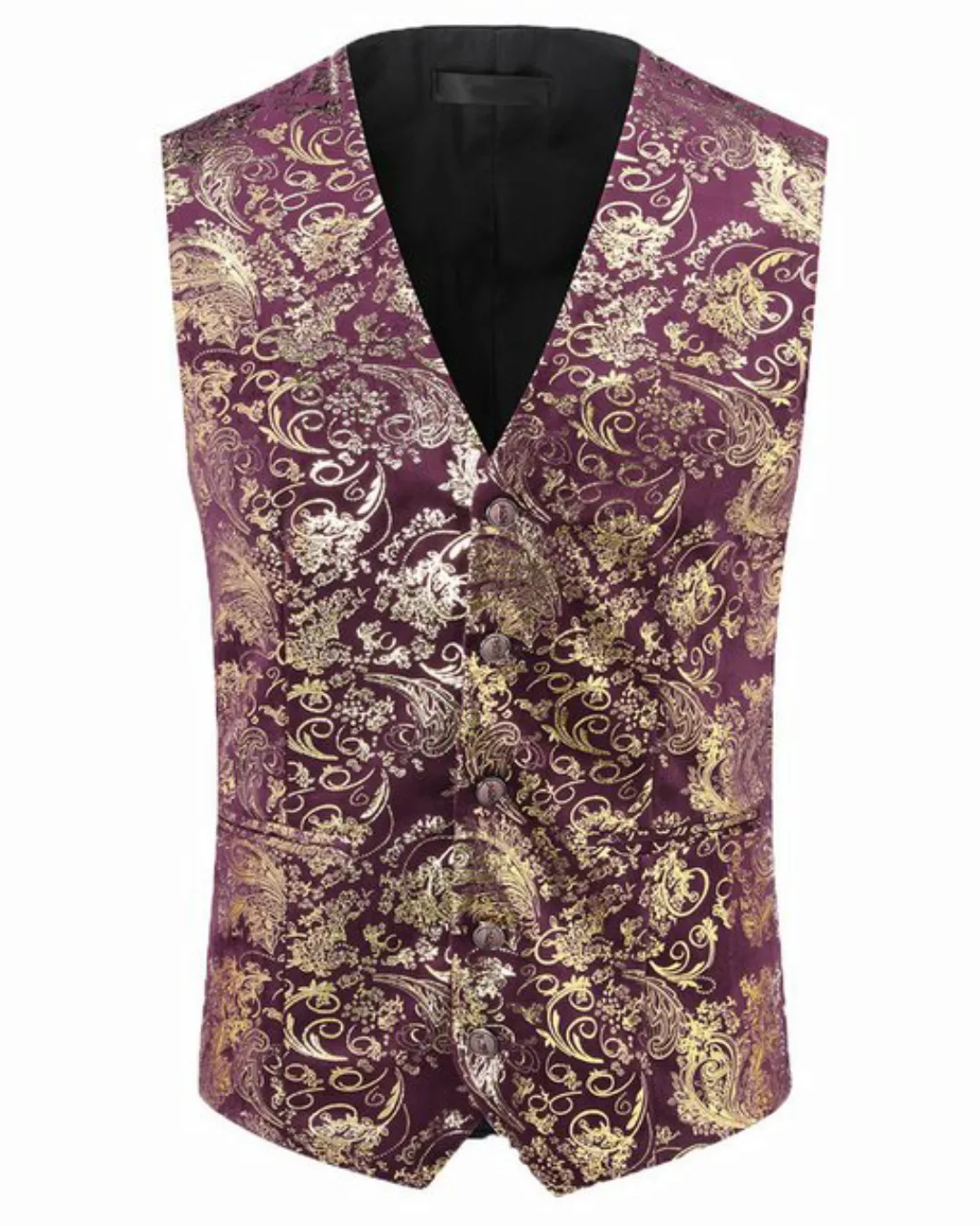 Allthemen Anzugweste Elegante Jacquard Anzugweste für Hochzeit und Party günstig online kaufen