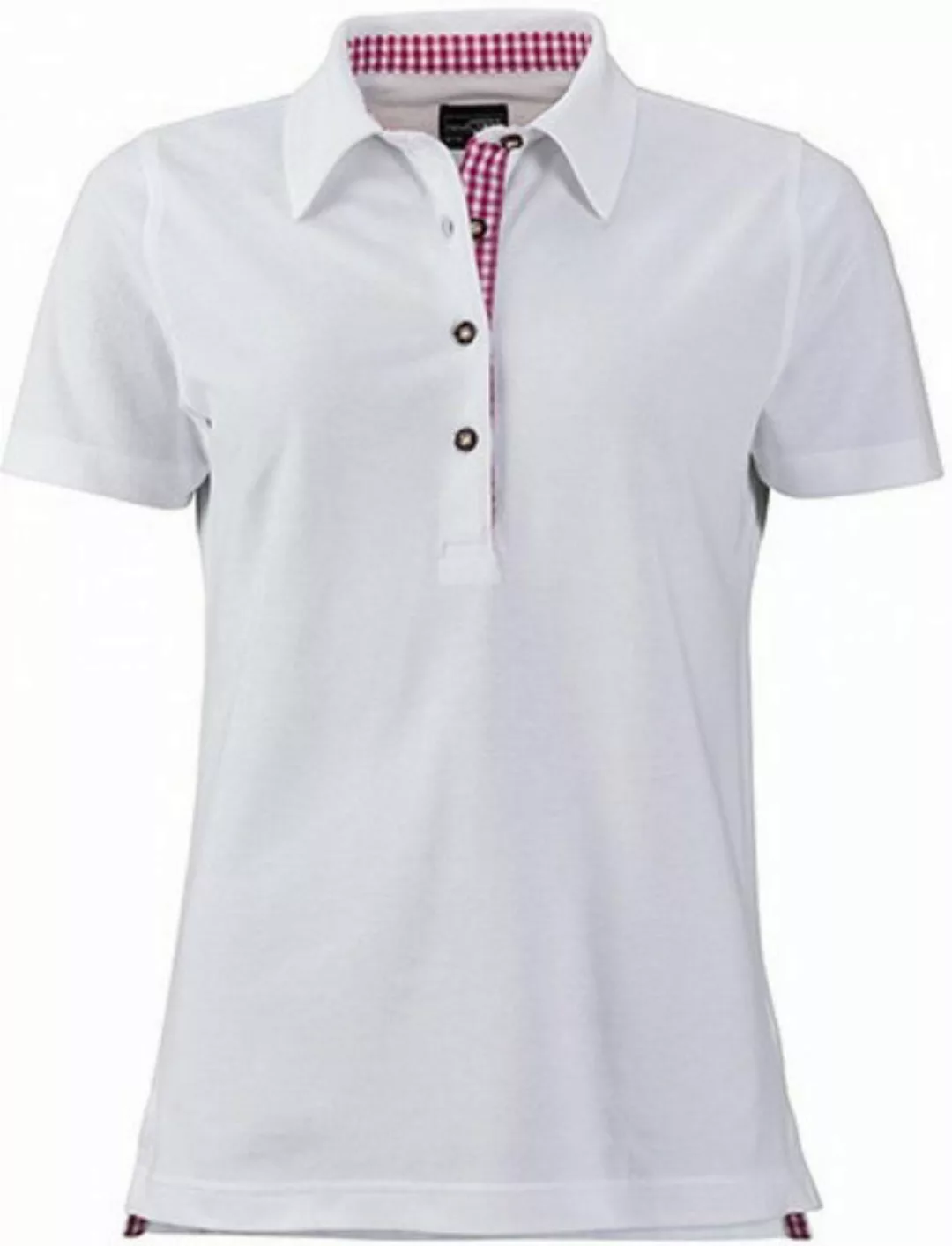 James & Nicholson Poloshirt Damen Traditional Polo / Trachtenknöpfe aus Hor günstig online kaufen