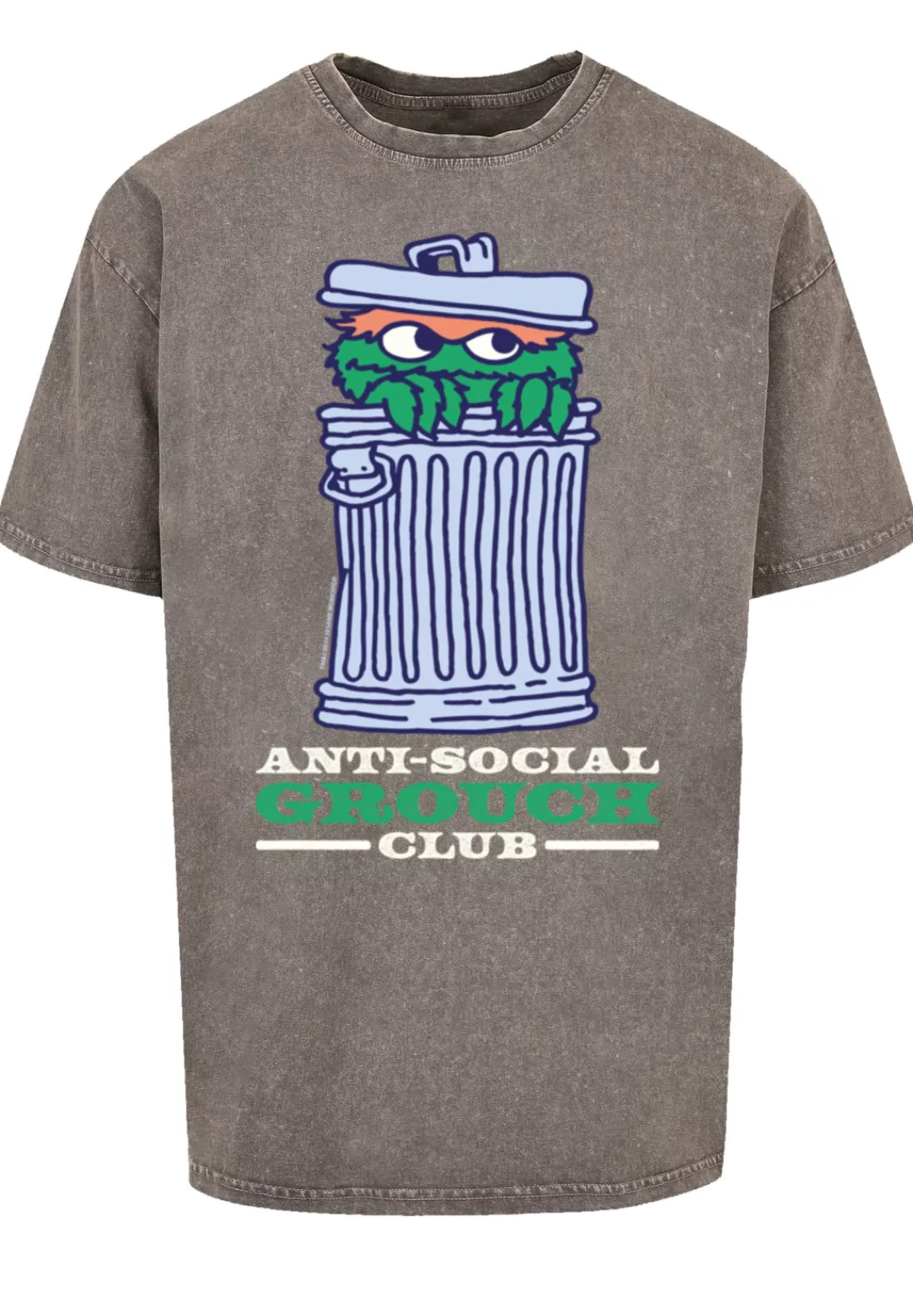 F4NT4STIC T-Shirt "Sesamstraße Anti Social Grouch Club", Premium Qualität, günstig online kaufen