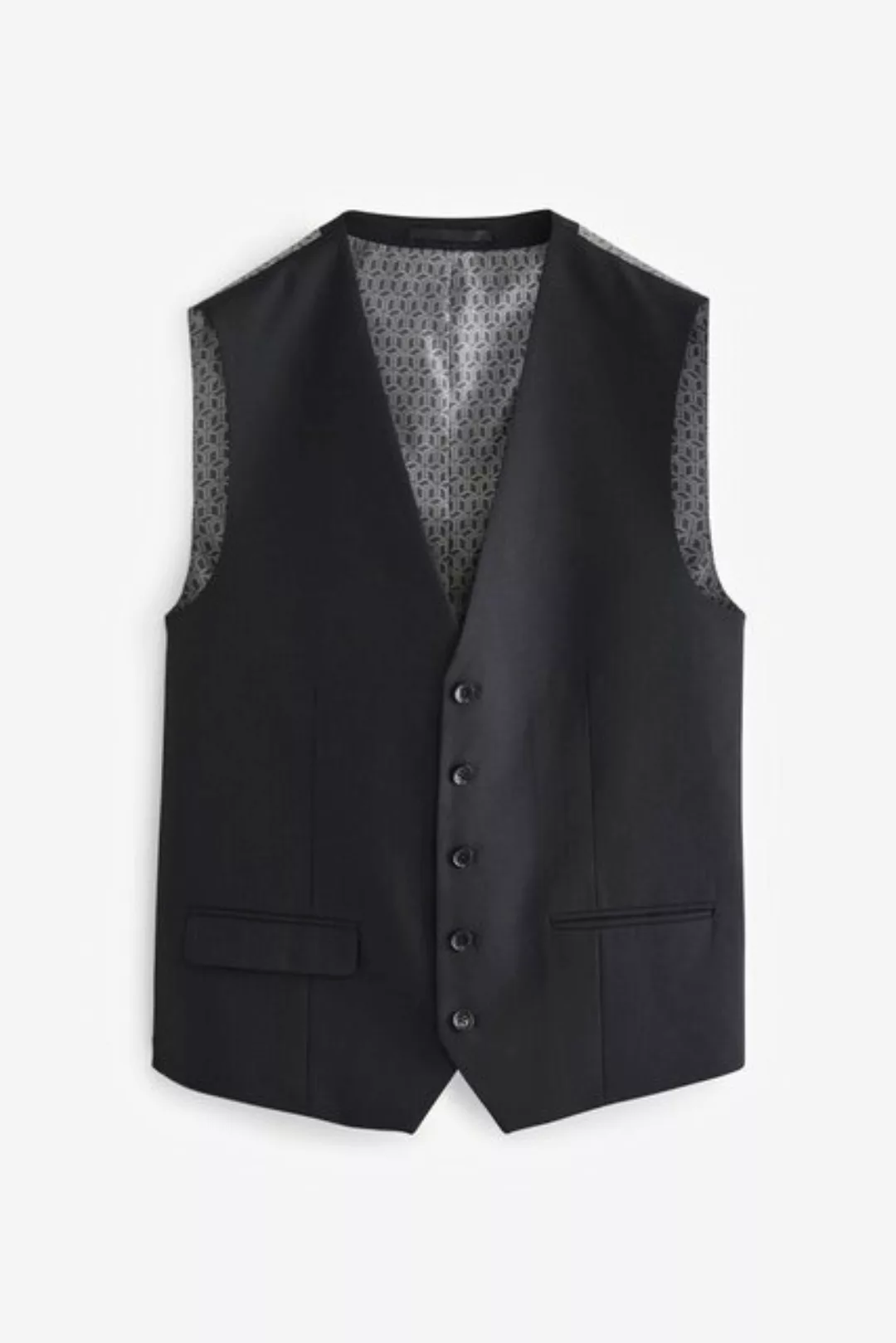 Next Anzugweste Signature Slim Fit Anzug, Fischgrätmuster: Weste (1-tlg) günstig online kaufen