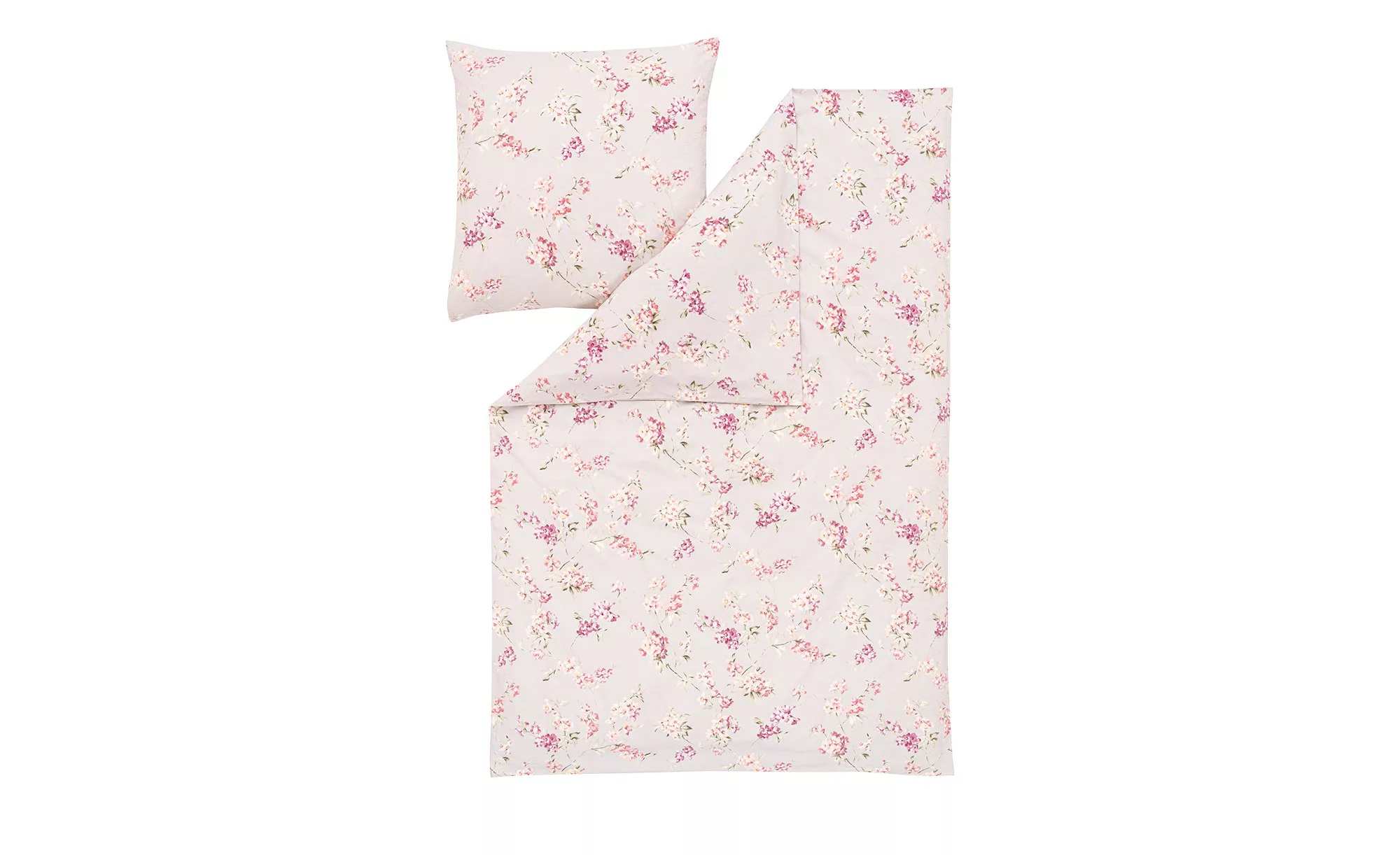 ESTELLA Flanell Bettwäsche  Floral ¦ beige ¦ Maße (cm): B: 155 Bettwaren > günstig online kaufen