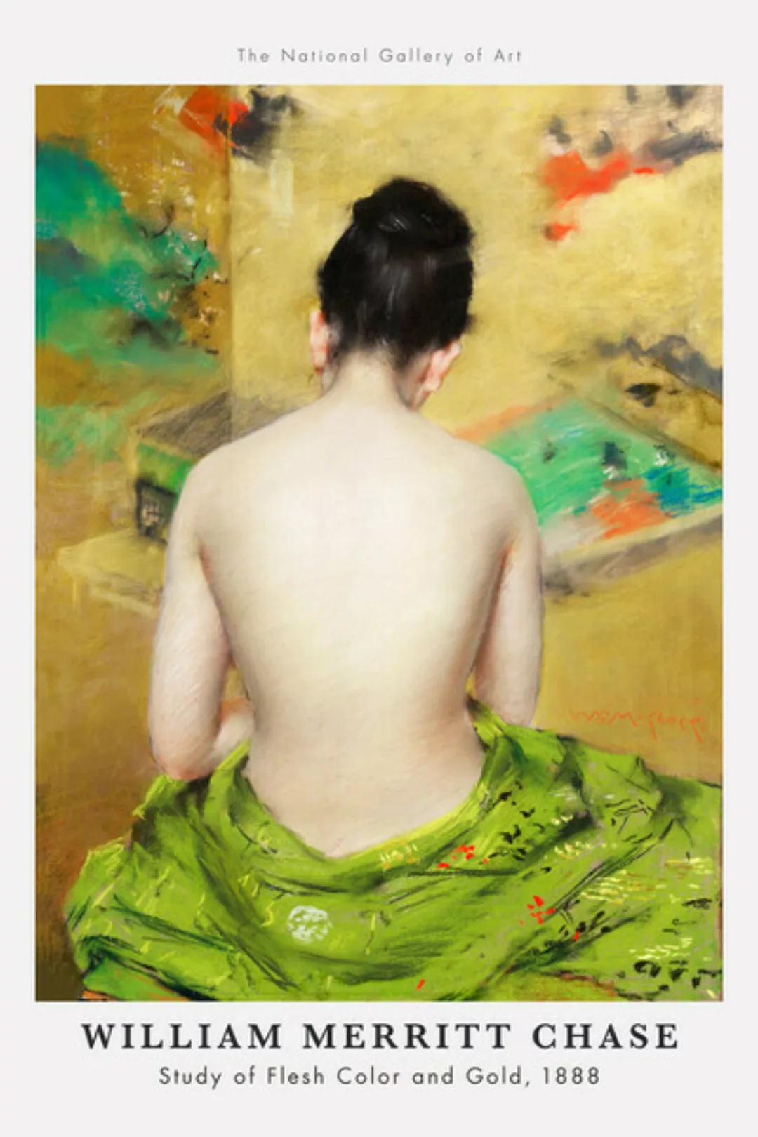 Poster / Leinwandbild - William Merritt Chase: Study Of Flesh Color And Gol günstig online kaufen
