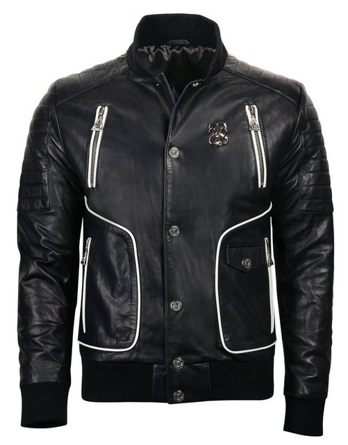 The Skulls Society Lederjacke TSMLJ-0003-BL günstig online kaufen