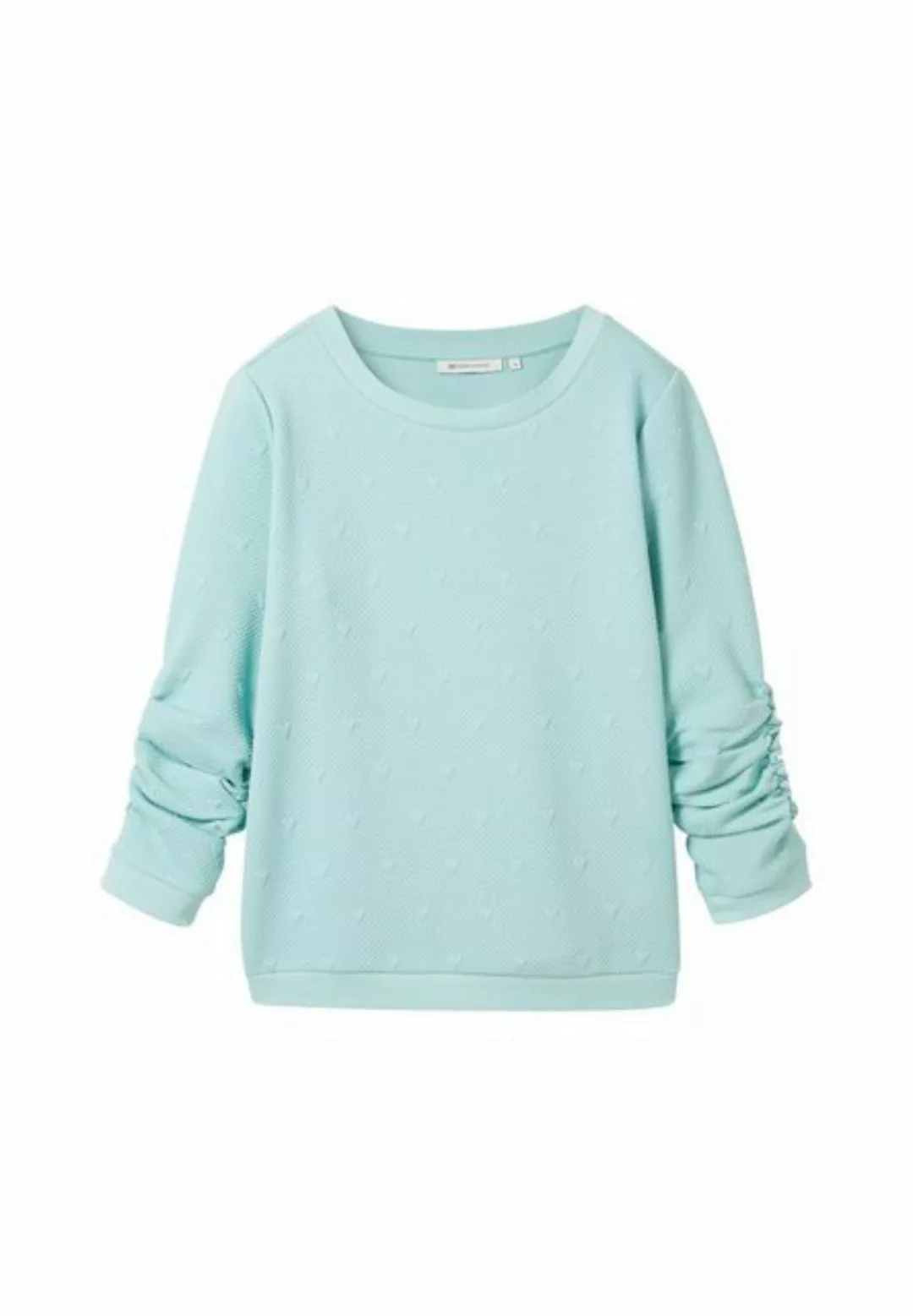 TOM TAILOR Sweatshirt Sweatshirt Pullover ohne Kapuze (1-tlg) günstig online kaufen
