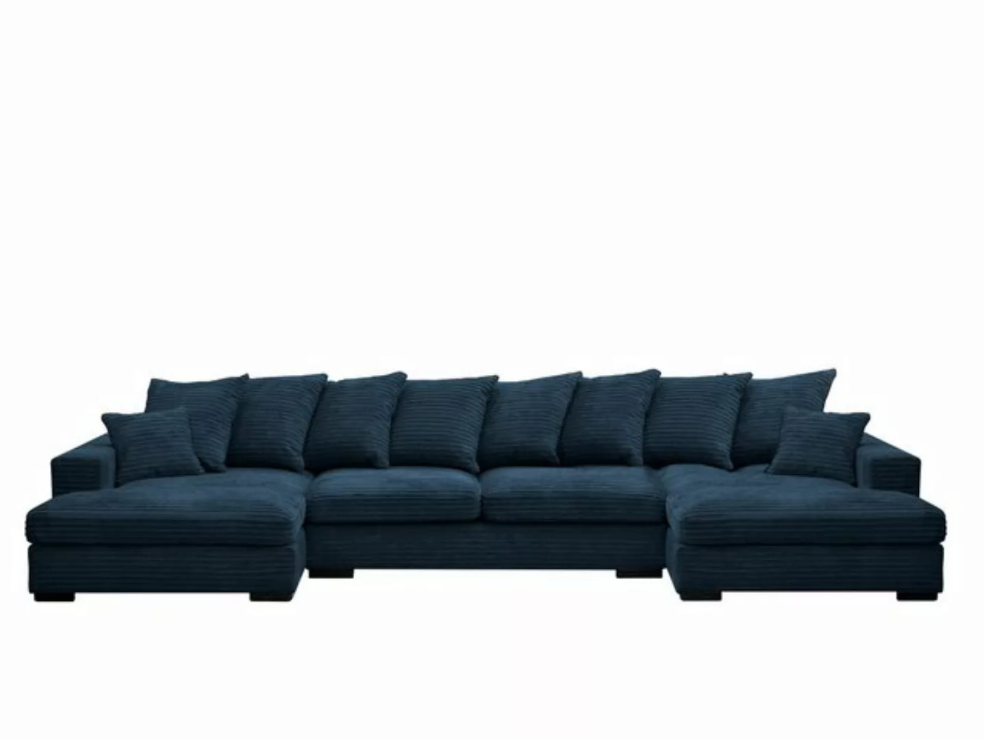 Kaiser Möbel Ecksofa Ecksofa, Sofa U-form, Couch U-form Gabon stoff Zoom, m günstig online kaufen