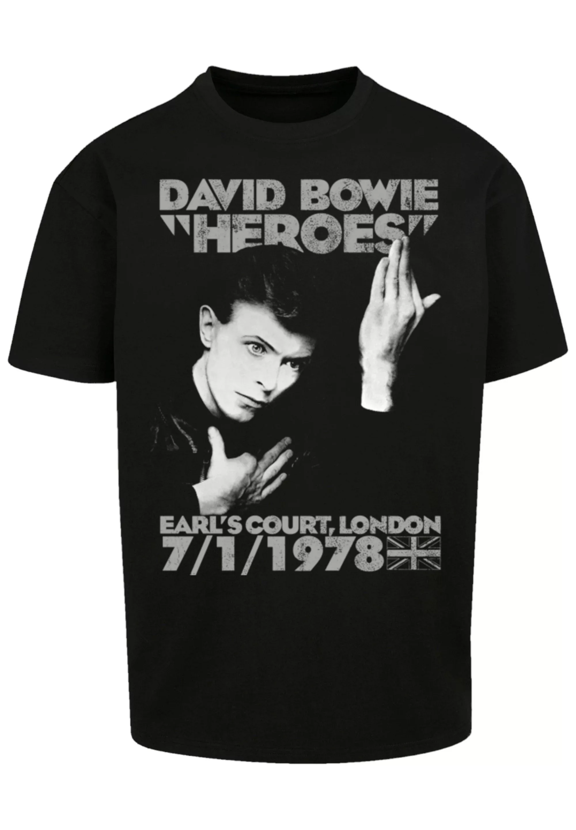 F4NT4STIC T-Shirt "David Bowie Earls Court Heroes" günstig online kaufen
