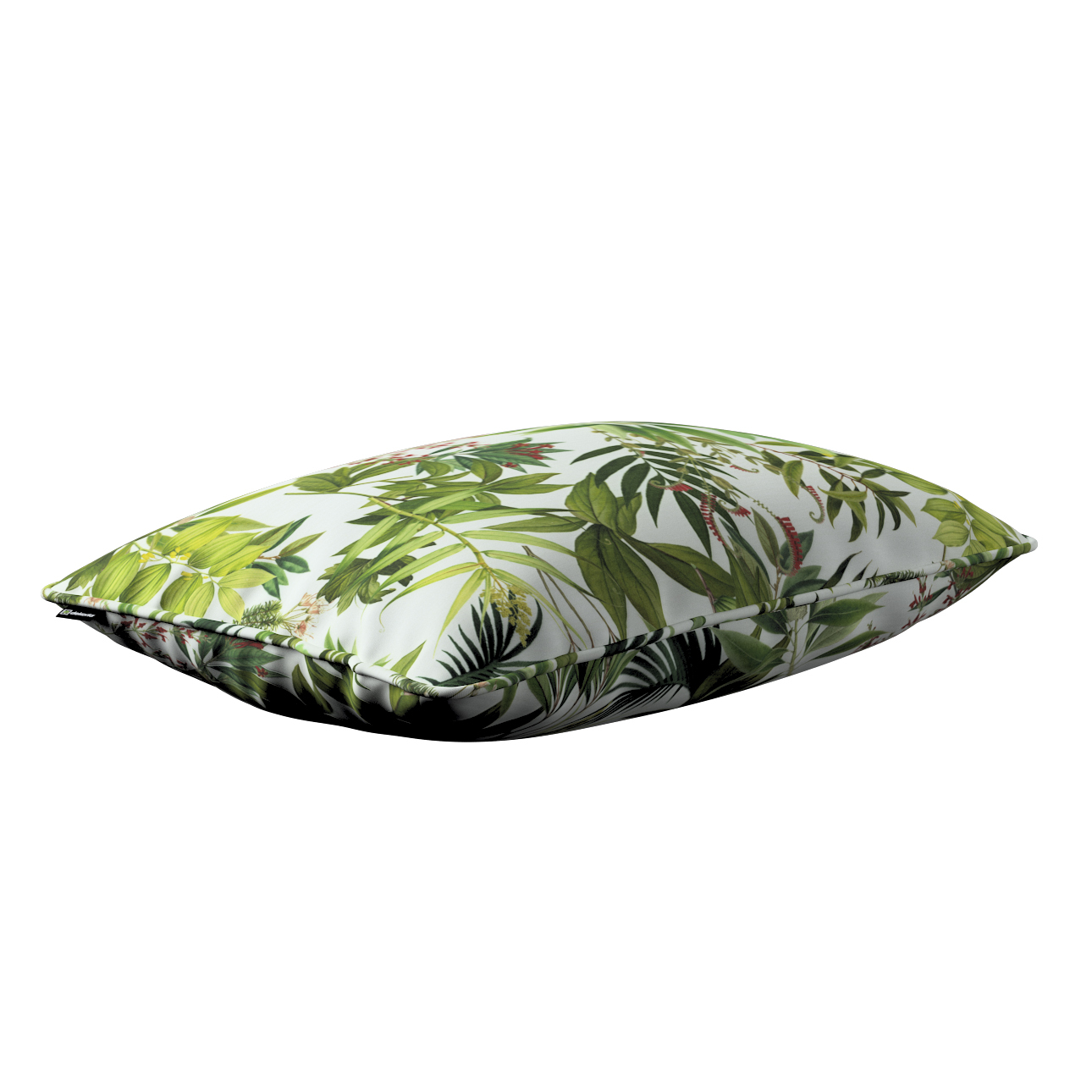 Kissenhülle Gabi mit Paspel 60x40cm, grün-weiß, 60 x 40 cm, Tropical Island günstig online kaufen