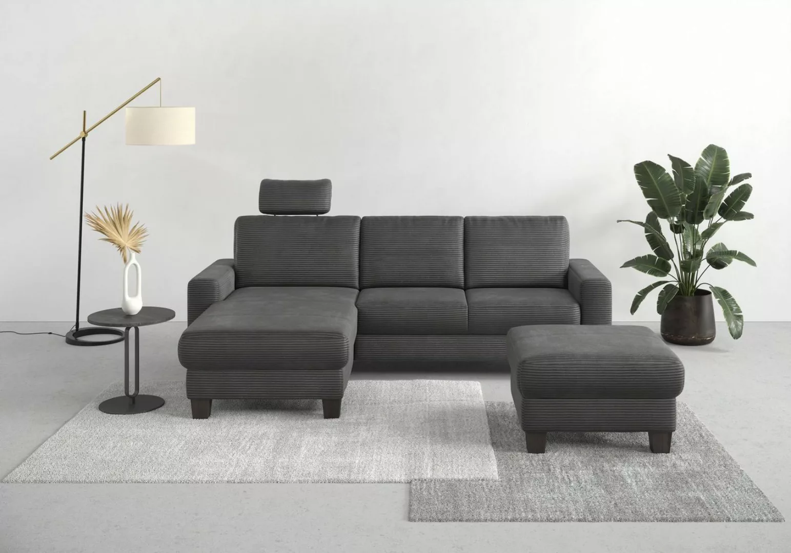 Home affaire Ecksofa Summer L-Form, mit Recamiere, mit oder ohne Bettfunkti günstig online kaufen