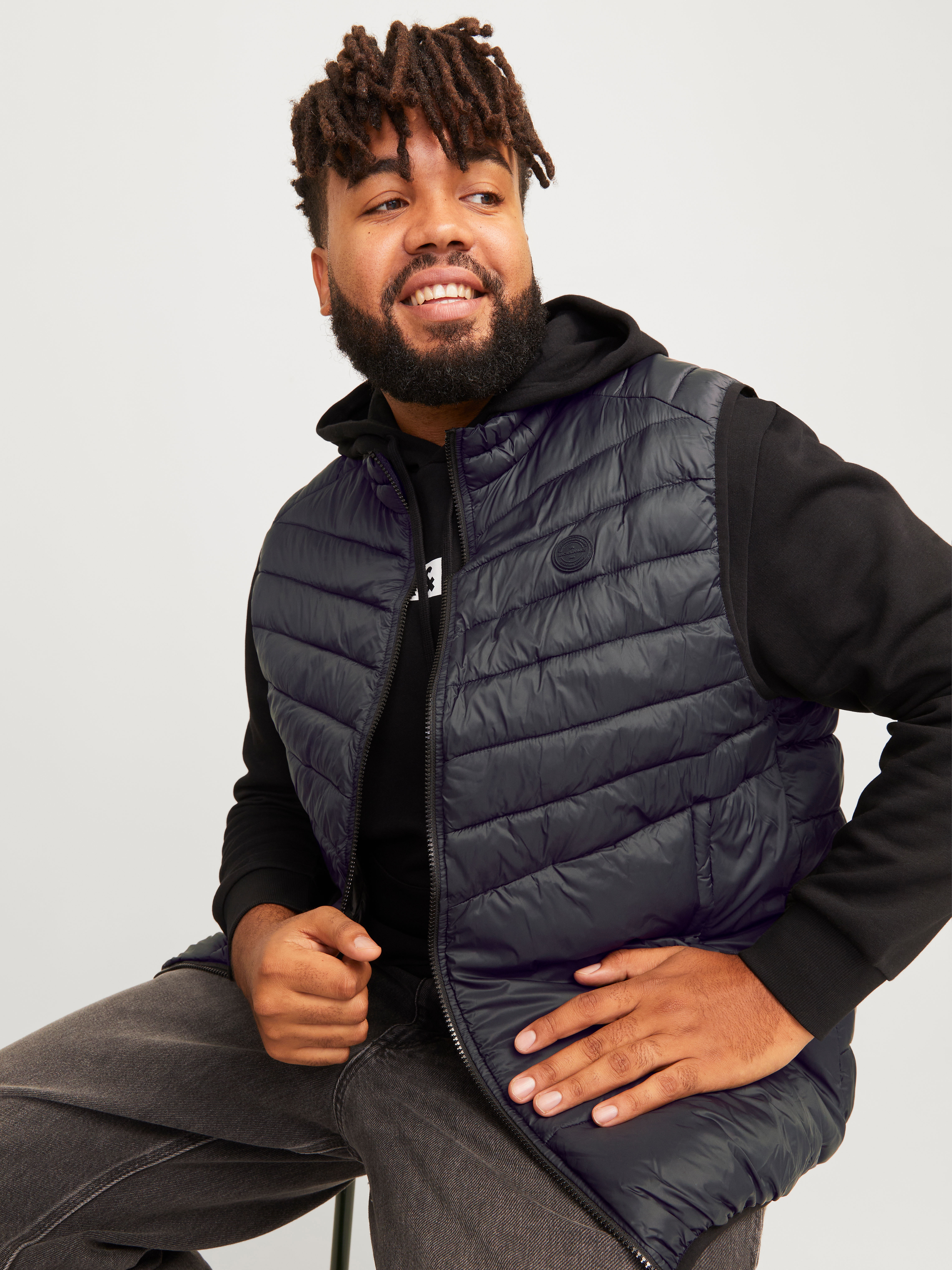 Jack & Jones PlusSize Kurzweste JJESPRINT BODYWARMER COLLAR NOOS PLS günstig online kaufen