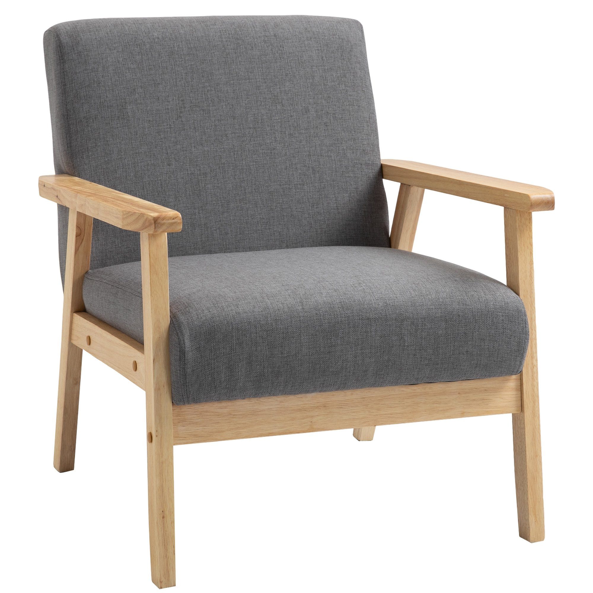 HOMCOM Relaxsessel Loungesessel mit Armlehnen in günstig online kaufen