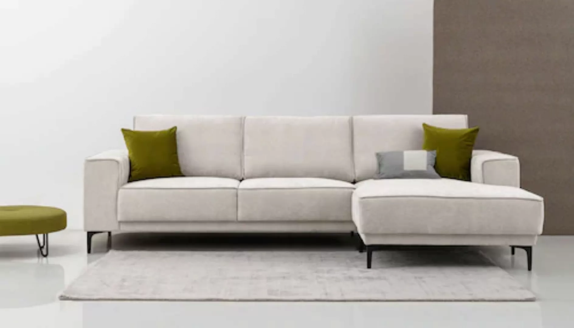 Places of Style Ecksofa Oland, 280 cm, im zeitlosem Design und hochwertiger günstig online kaufen