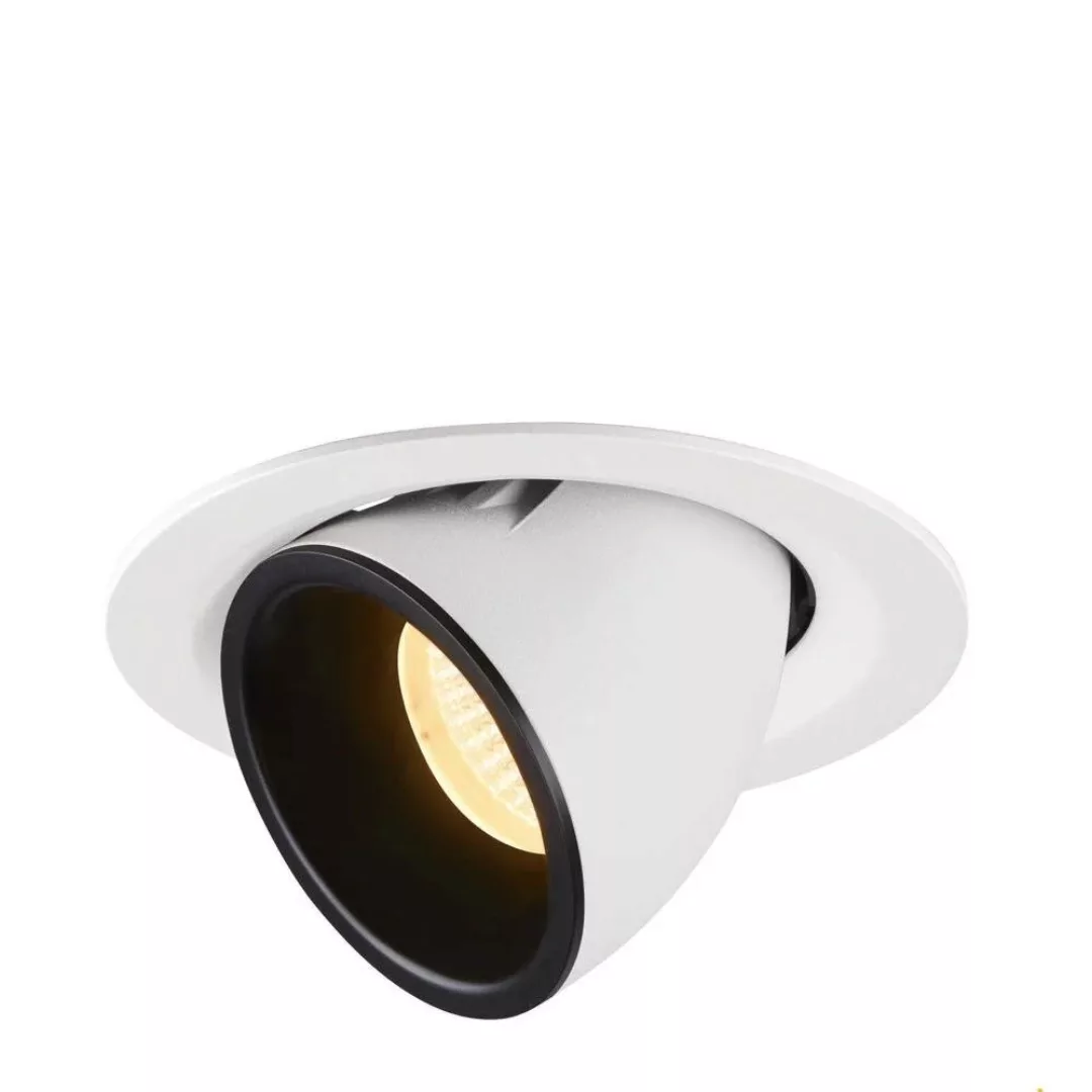 LED Deckeneinbauleuchte Numinos Gimble in Weiß und Schwarz 17,5W 1500lm 300 günstig online kaufen